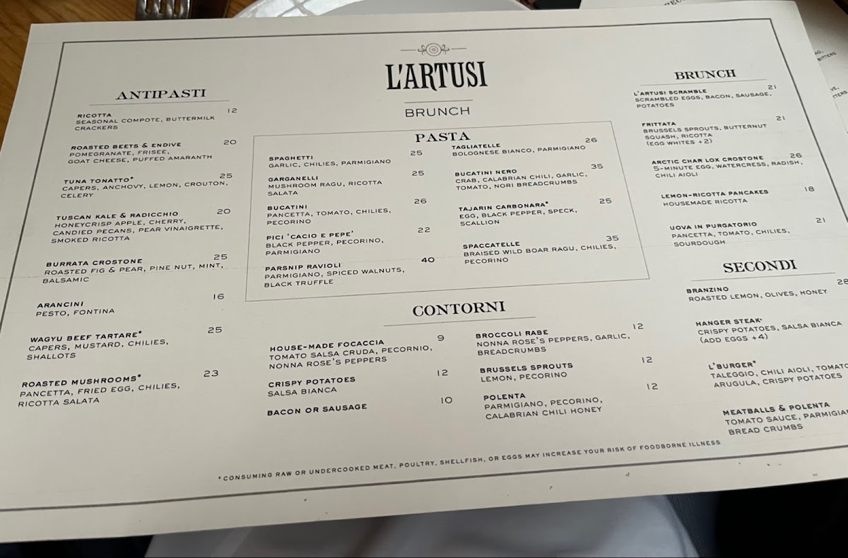 L'Artusi Menu - Image 3