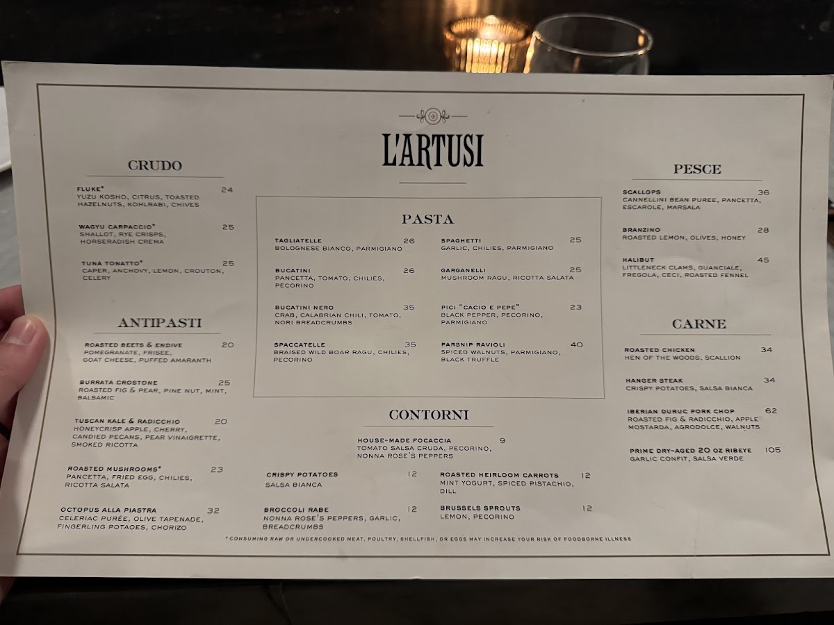 L'Artusi Menu - Image 4